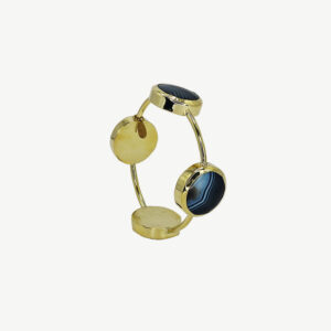 Black Agate 4 Bangle