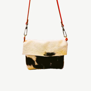 Black Cow Hide Ava Bag