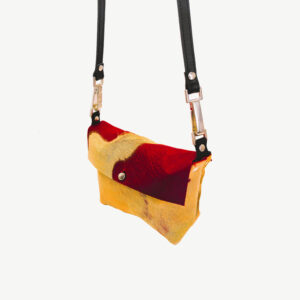 Red/Cream AVA Bag with Blck/Orange Logo