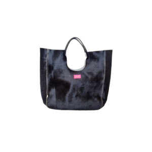 Full Classic Black & White Leather Pink Logo